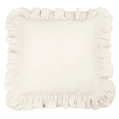 Vankúš s volánikmi vanilka 45cm