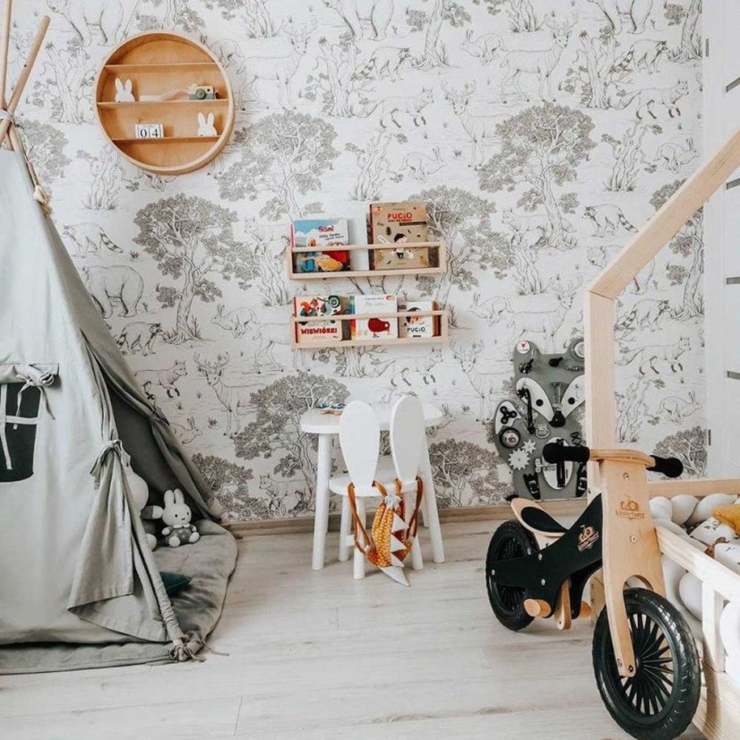 Tapeta černobílá zvířata 280x100 cm