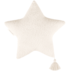 Boho polštář hvězda vanilka 50 cm