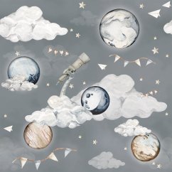 Tapeta magické planety 280x100 cm
