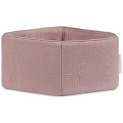 Mušelínový úložný košík mauve