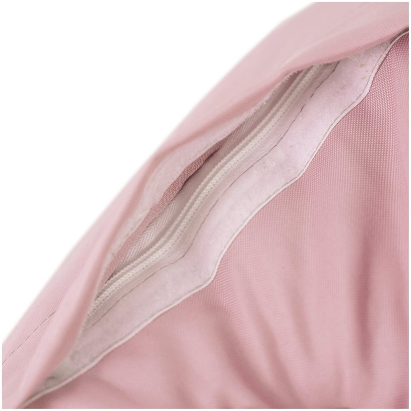 Ružový sedací vak pre deti – vodeodolný, pohodlný a bezpečný