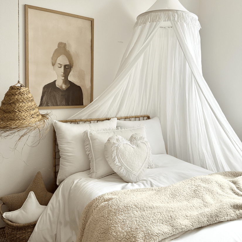 Baldachýn Boho bílá 50cm