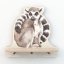 Polička do detskej izby lemur
