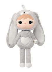 Usínáček - Panenka zajíček šedá 50 cm