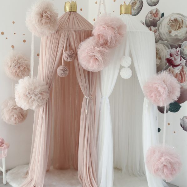 Girlanda Pom biela