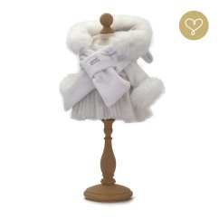 Kostým pre bábiku Lullu – elegancia s kožušinovými detailmi