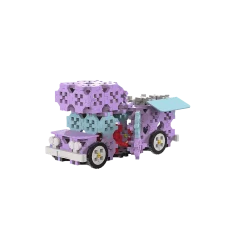 Stavebnica 2v1 Karavan / Roztomilé auto | Trefl Connect 116 dielikov + figúrka Mia