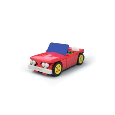 Stavebnica 2v1 Kabriolet / Dodávka | Trefl Connect 87 dielikov + figúrka Bob