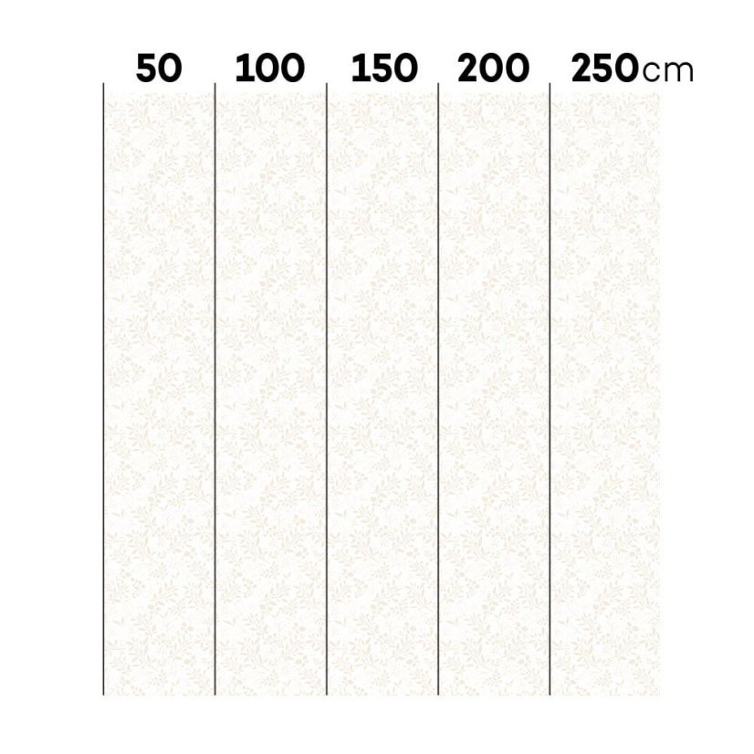 Tapeta jemné kvety béžová 280×50 cm