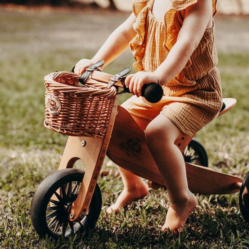 Prútený košík na bicykel
