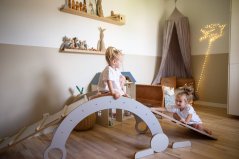 Lezecká souprava 3v1 malá – houpačka, skluzavka a lezecká stěna