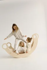 Montessori drevená hojdačka maxi prírodná