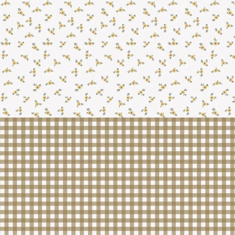 Tapeta rustikální zahrada bílá 280×50 cm