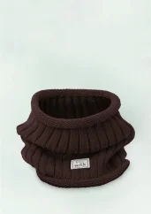 Detská zimná šatka v hnedej farbe