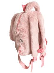 Batoh s odnímatelným plyšákem – růžový králík  27 cm