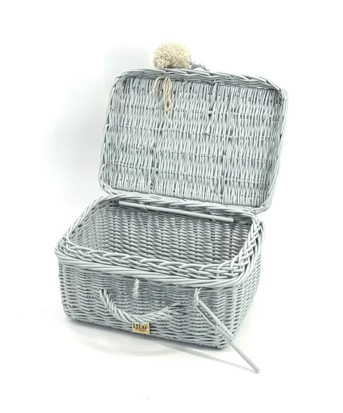 Prútený kufrík - mätová