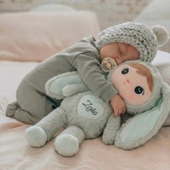Mojkáčik - Bábika zajačik mätová 48 cm