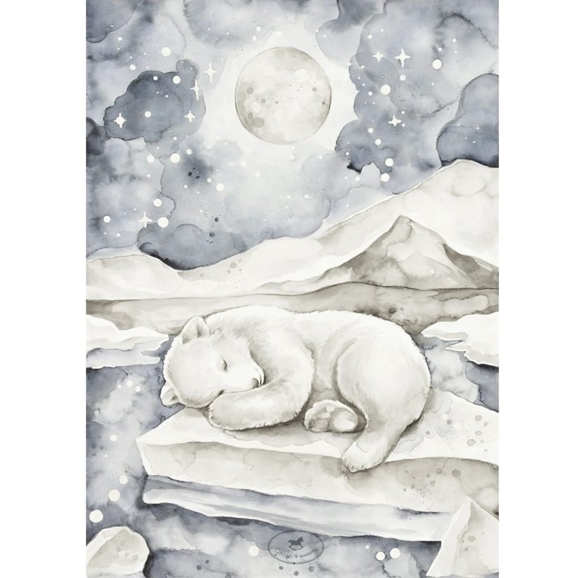 Dárková karta medvěd 5,2x7,4cm