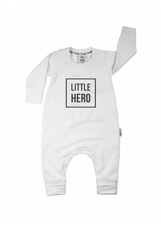 Detský overal s dlhým rukávom „little hero“ - Veľkosť oblečenia: 62/68 (3-6M)