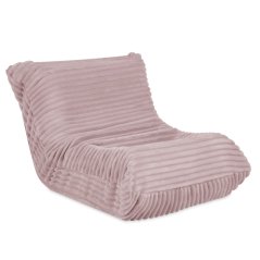 Detské ergonomické kreslo MOONI – svetloružová Lamell, prémiový manšester