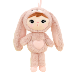 Usínáček - Panenka králík růžová mini  30 cm