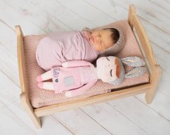 Mojkáčik - Spiaca bábika Angela ružová 42 cm