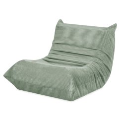 Dětské ergonomické křeslo MOONI – zelená, prémiový manšestr