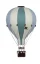Dekoračný balón zelená/modrá - Veľkosť balóna: M-33cm x 20cm