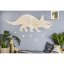 Drevená nástenná dekorácia Origami Triceratops – dinosaurus do detskej izby