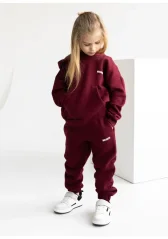 Detské tepláky  tmavá čerešňa