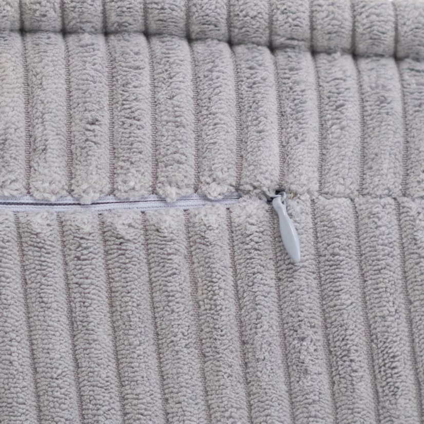 Detské polohovacie kreslo, 150x60x25 cm, prémiový sivý manšester
