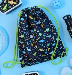 Taška so sťahovacou šnúrkou: Galaxy, čierna