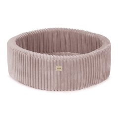 Suchý bazén okrúhly 90x30 cm – ružový Puffy Lamell + 200 perleťových guličiek