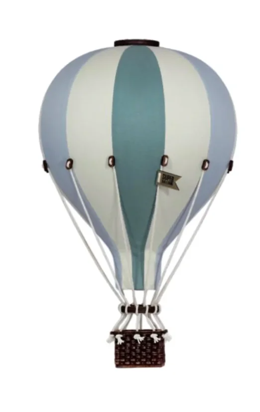 Dekoračný balón zelená/modrá - Veľkosť balóna: M-33cm x 20cm