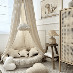 Hnízdo pro děti Junior Boho přírodní 110cm