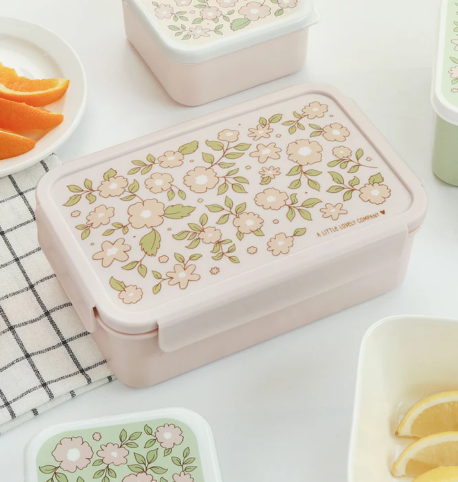 Bento obědář pro děti květiny - praktický box na jídlo do školy