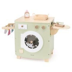 Drevená práčka PolarB – práčka, sušička a žehliaca doska v jednom