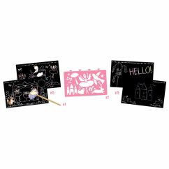 Tabuľka s vyškrabávačkami Začarovaná labuť