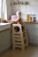 Montessori učiaca detská veža stredná natural