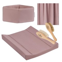 Pečující sada s přebalovacím pultem mauve