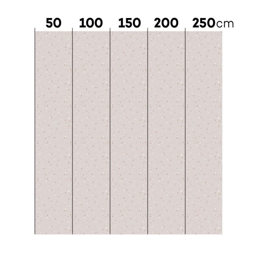 Tapeta mini hviezdy púdrovo ružová 280x50cm