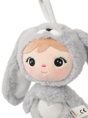 Mojkáčik - Bábika králik sivá mini 30 cm