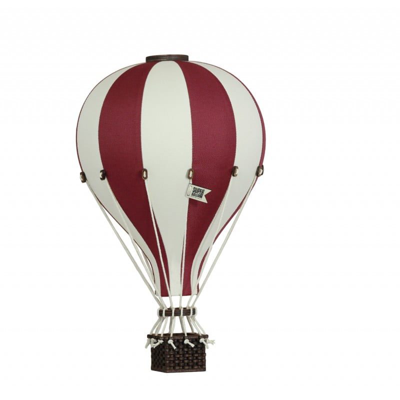 Dekorační létající balón bordó – dekorace do dětského pokoje - Velikost balónu: M-33cm x 20cm