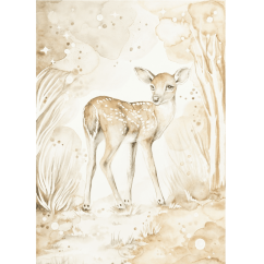 Darčeková karta srnka 5,2x7,4cm