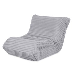 Detské ergonomické kreslo MOONI – sivá Lamell, prémiový manšester