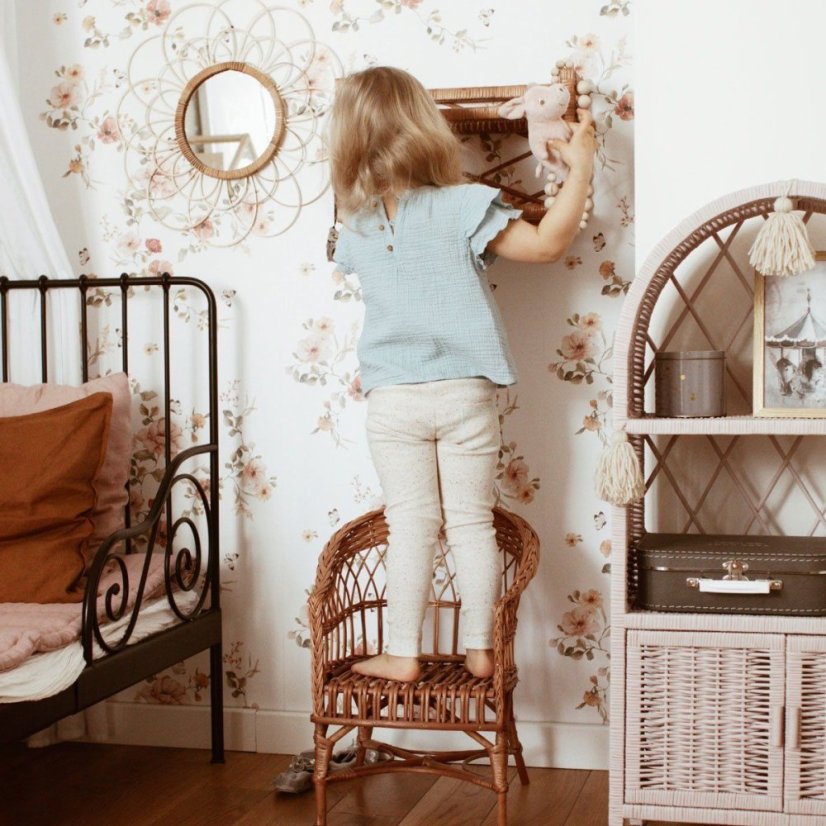 Tapeta kvetinová vintage 280x50 cm