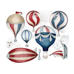 Samolepka do detskej izby sada balónikov