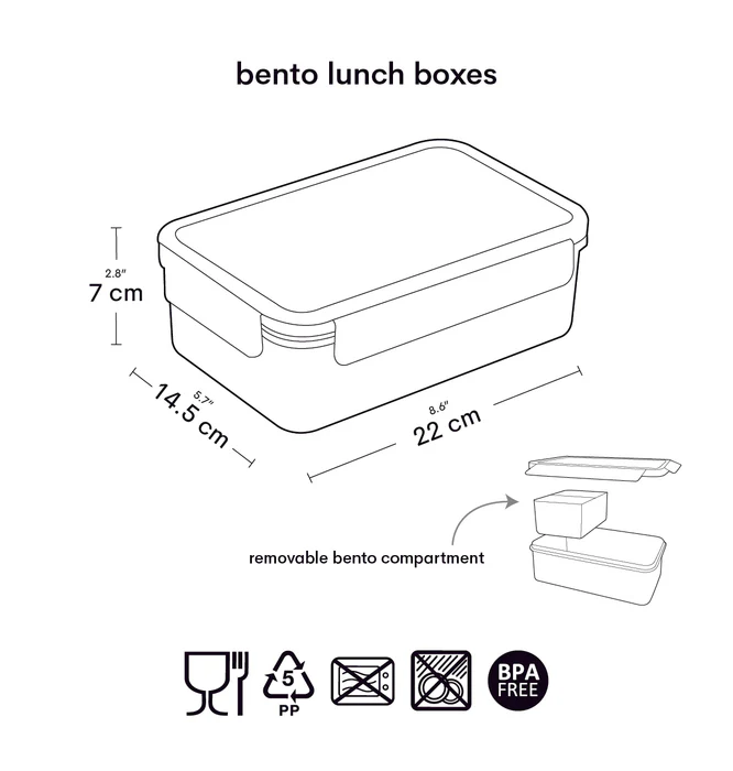 Bento obědář pro děti Duha - praktický box na jídlo do školy