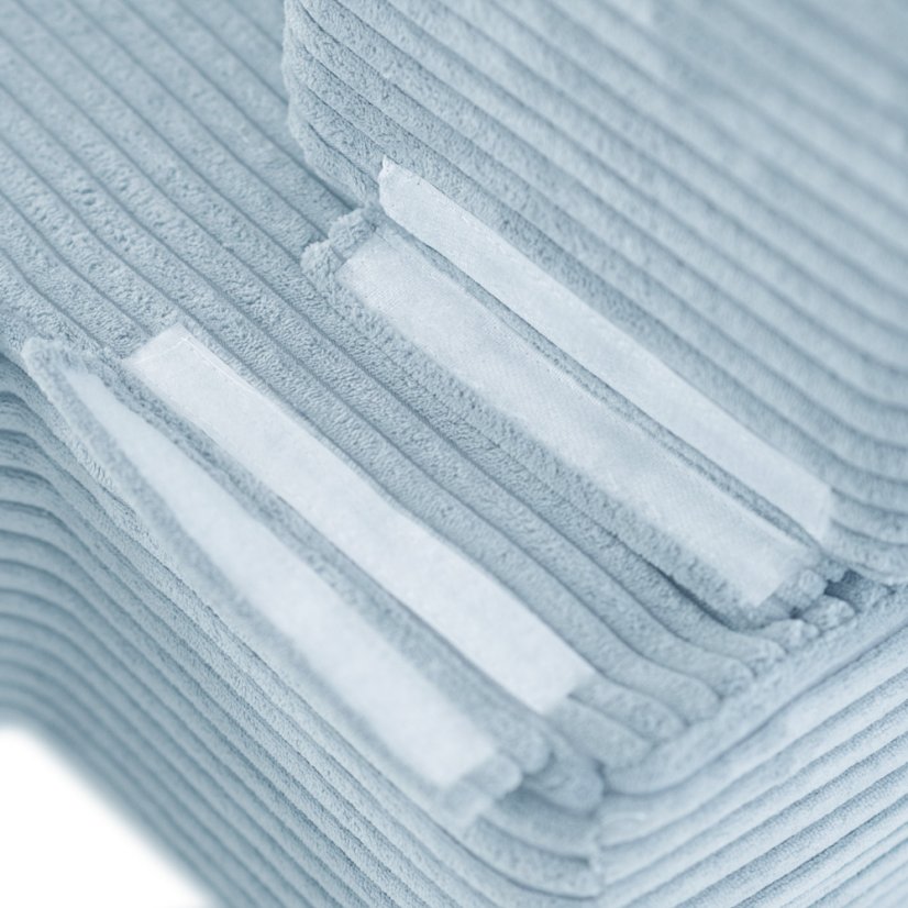 Rozkladacia detská pohovka  - modrá, prémiový menčester, suchý zips